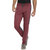 BONATY Maroon Cotton Blend Looper Knit Solid Track Pant For Men