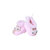 Guchu Infant/New Born Baby Bootie/Shoes, Furr Top-Pink