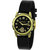Howdy Beautiful Black Dial With Black Leather Strap Analog Watch