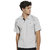 BONATY Grey Polyester With Moisture Management Polo Neck Half Sleeves Solid Sports T Shirt For Men