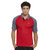 BONATY Red Polyester With Moisture Management Polo Neck Half Sleeves Solid Sports T Shirt For Men