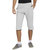 BONATY Grey Polyester With Moisture Management Solid 3/4th Sports Pant For Men