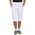 BONATY White Polyester With Moisture Management Solid 3/4th Sports Pant For Men