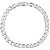 Shining Jewel 925 8 inches Silver Plated Imported Quality Cuban Bracelet for Men  Women (SJ3057)