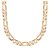 Shining Jewel 24K 24 inches Gold Plated Imported Quality Figaro Chain for Men  Women (SJ2184)