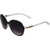 Zyaden Black Oval Sunglasses For Women 346