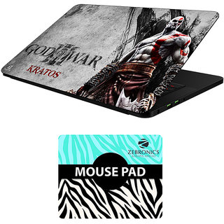 FineArts Combo of Gaming - LS5752 Laptop Skin and Mouse Pad