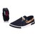 Chevit Men's COMBO 417 Casual Loafers Shoes With LED Watch Bracelet Adjustable Band - SCRATCH-LESS Display
