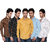 Black Bee Combo Of 5 Printed Casual Slimfit Poly-Cotton Shirts For Men's