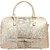 Levise London Silver Handbags for Women - Lightweight Stylish Women Handbags for Office College Parties - Spacious Bags