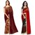 Anand Sarees Faux Georgette Maroon_Red And Multi Color Printed Combo Saree With Blouse Piece ( 1108_4_1190_3 )