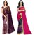 Anand Sarees Multicolor Georgette Printed Saree With  Combo ( COMBO_1108_3_1190_1 )