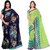 Anand Sarees Faux Georgette Blue_Brown And Multi Color Printed Combo Saree With Blouse Piece ( 1052_1_1052_2 )