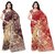 Anand Sarees Faux Georgette BrownRed And Multi Color Printed Combo Saree With Blouse Piece ( 1086410865 )