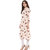 IVES Pink Straight cut printed kurti made of Polyester Crepe-KT115101Peach