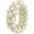 My Design White Pearl Gold Plated Party Wear Bracelet For Women And Girls