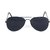 Fashno Black UV Protection Aviator Unisex Sunglasses

