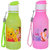 Pari & Prince Kids Cute Green and Pink Sipper Combo (Pack of 2)