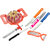 DarkPyro Kitchen Essentials Combo Apple cutter/Gas Lighter/Kitchen knife/2 in 1 grater /peeler knife/ peeler set No. of Pieces 7