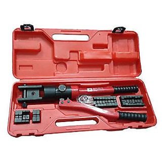 16 Ton Quick Hydraulic Crimper Cable Plier Crimping Tool Kit 16 -300mm 11 Die
