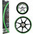 Green Reflective Rim Stripe Decorative sticker for Car  Bike - Self Adhesive