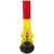 Moksha 12 Inch Transparent  Opaque Colors Acrylic Ice Bong, Water Pipe, Hookah ... (Transparent Rasta)