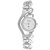 i DIVA'S Rosra Black Men And Glory Silver Chain Women  Couple Watches for Men and Women by japan