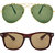 Zyaden Combo of 2 Aviator & Wayfarer Sunglasses