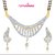 MEENAZ MARVELOUS CZ GOLD AND RHODIUM PLATED MANGALSUTRA SET MSPT112