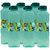 GPET Fridge Water Bottle Poppy 1 Ltr Sea Green  Set of 6