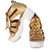 Naisha Women's Gold Sandals