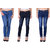 Red Code Pack of 3 Multicolor Slim Fit Jeans For Women