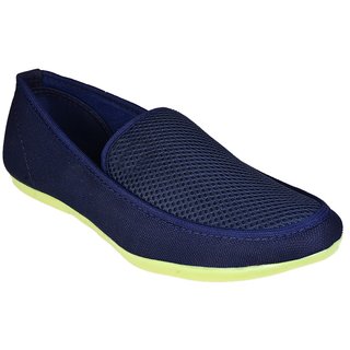 Messi Men Blue Slip on Casual Shoes.