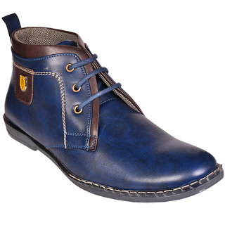 Messi Men Blue Lace-up Casual Shoes.