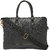 BagsRUs Pro Office Executive Black Faux Leather Laptop Messenger Travel Bag for women (EB103FBL)