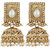 Jewels Capital Exclusive Golden White Earring Set / S 3565