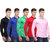 Red Code Solid pack of 5 Casual shirts for men