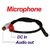 Mic, Audio Microphone Cable, Mic For Cctv Camera