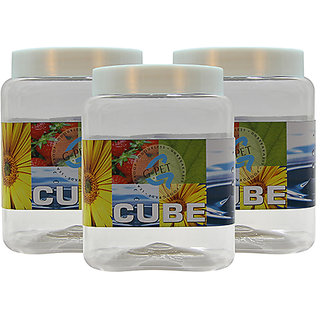 GPET Cube Pet Container 1500 ml (Pack of 3)
