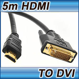 5M HDMI TO DVI CABLE HIGH SPEED DVI-D TO HDMI