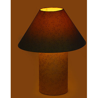 Craftter Yellow Print Table Lamp