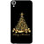 MRIGANK  HTC Desire 820 Dual Sim Mobile Phone Back Cover With Golden Xmas Tree With Merry Xmas - Durable Matte Finish Hard Plastic Slim Case
