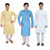 Pari  Prince Men's Colored Kurta Pyjama Set (Pack of 3)