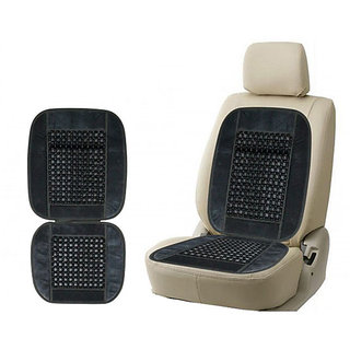 Online Car Wooden Bead Seat Cushion - Grey Prices - Shopclues India