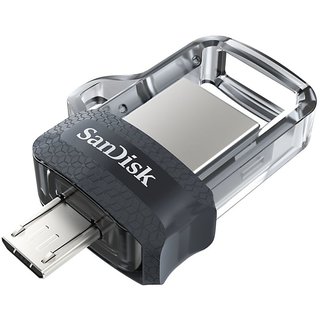 Sandisk Ultra Dual Drive SDDD3 064G I35 64 GB USB 3.0 OTG Pendrive Silver Pen Drive