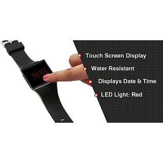 touch screen watch black