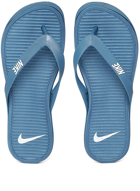 nike slippers for men blue