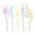 6thdimensions Squiggly Drinking Straws (Set of 5)