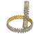 Jewels Kafe Gold Plated American Diamond CZ Bangles Set of 2