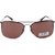 Joe Black JB-598-C3 Brown Rectangular Sunglasses